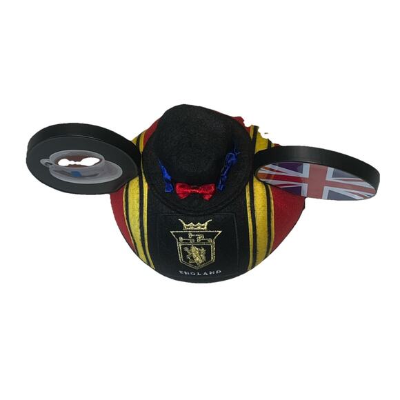 Disney Epcot England Mickey Ear Hat Tea Cup Top Hat Union Jack UK One Size - Picture 6 of 13